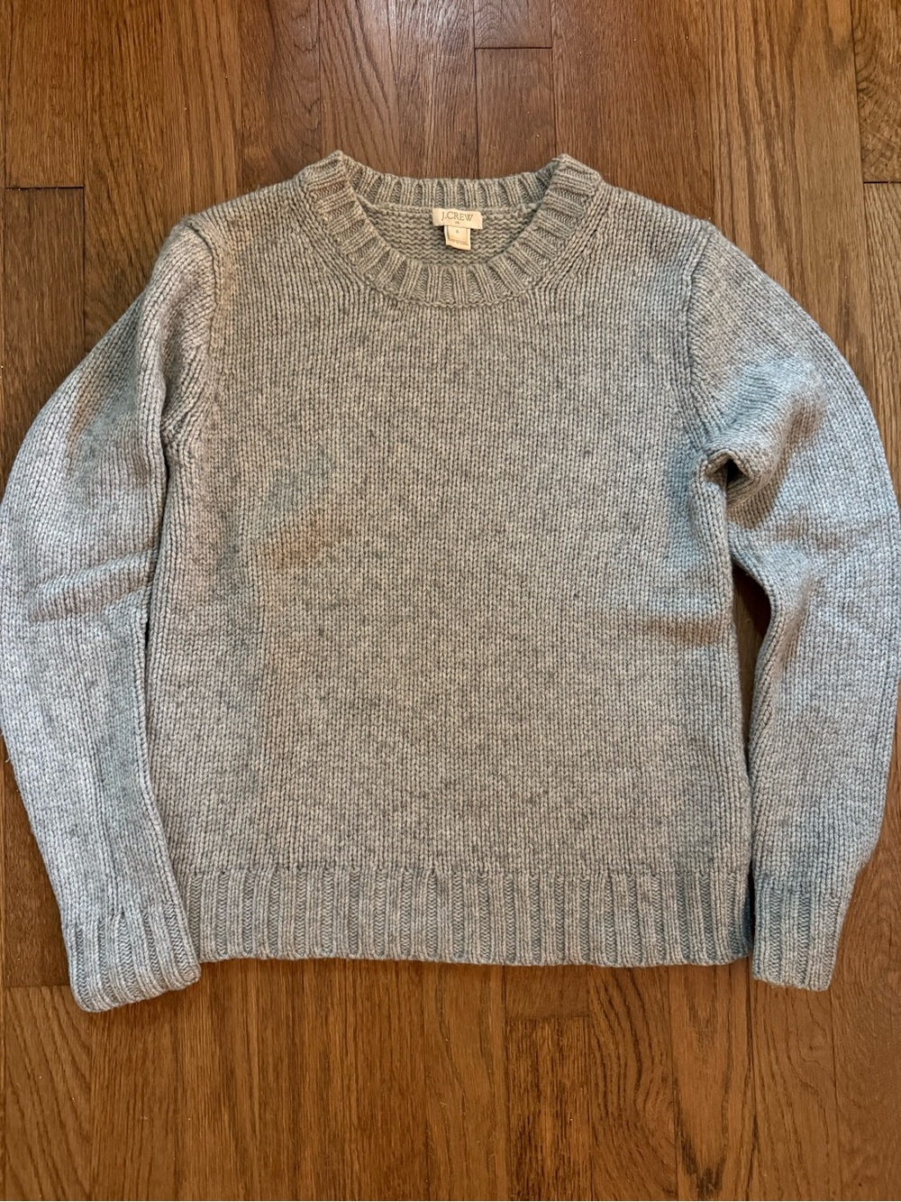J. Crew Women’s Crewneck Sweater in Light Gray